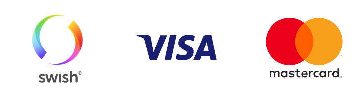Swish, Visa, Mastercard