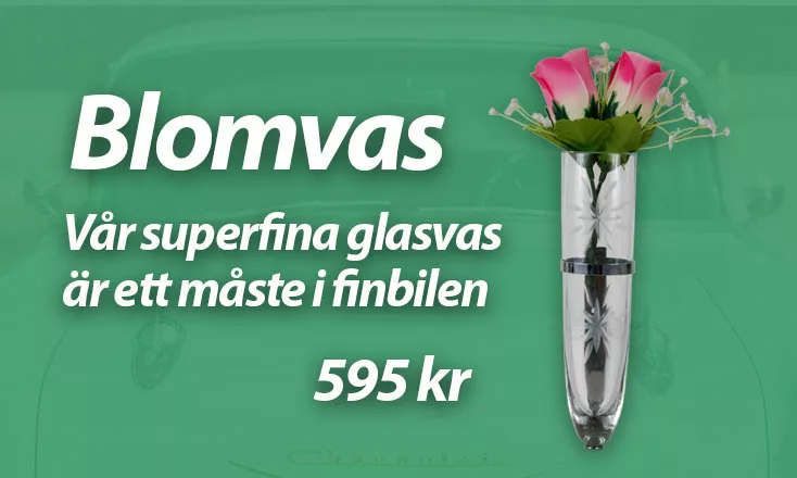 Blomvas i glas